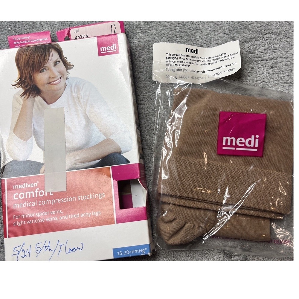 Mediven Comfort 15-20 mmHg Calf High Compression Stockings Closed Toe 44704 IV